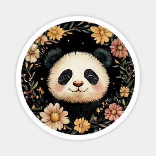 Adorable Panda Illustration – Cozy Wildlife Lover’s Art Magnet